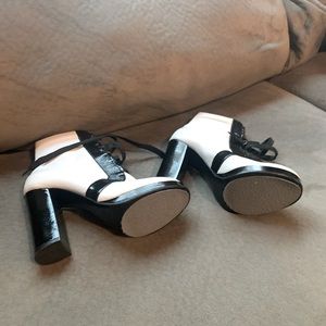 Black white Booties